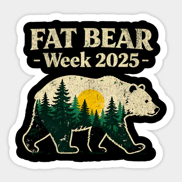Fat-Bear-Week-2025 Sticker by ArtistTee ⭐⭐⭐⭐⭐